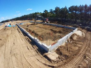Mid Suffolk Yard - Material Building Foundation Looking 10-18-18